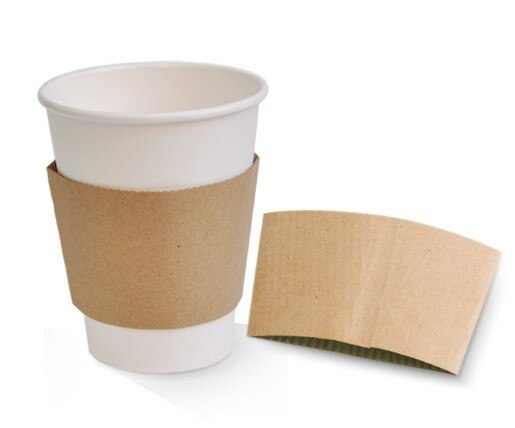 8OZ KRAFT CUP SLEEVE (1000)(100) SK8