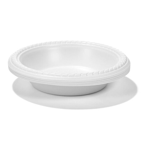 PLASTIC BOWLS WHITE (BW) (500) (50)