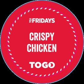 TGI TOGO BURGER WRAP STICKER CRISPY CHICKEN(250)